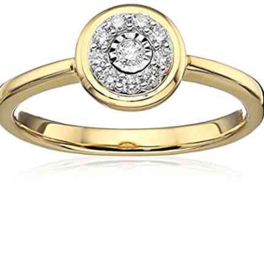 10K Diamond Promise Ring